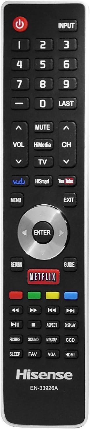 HISENSE 40H5 40H5E 32K366W 40K366W 50K610GW 50H5G TV Remote Control