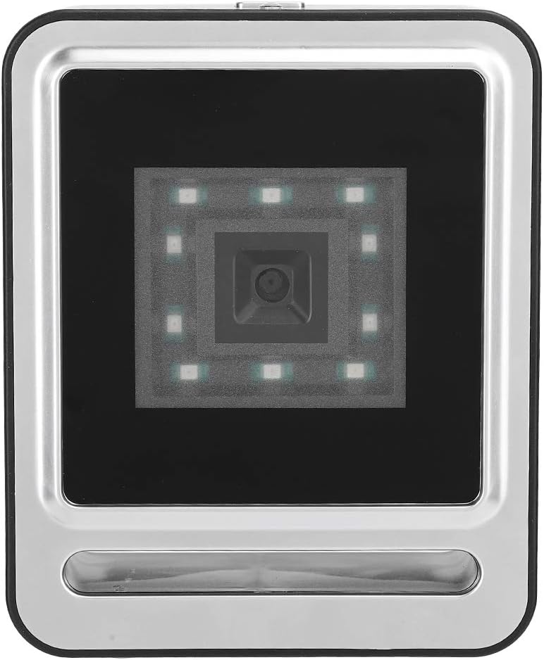 LED Light Barcode Reader Hands‑Free QR Code Scanner, Fixed