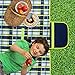 NaturalRays 80x60 Family Picnic Blanket with Tote, Extra Large Foldable and Waterproof Camping Mat for Outdoor Beach Hiking Grass Travel