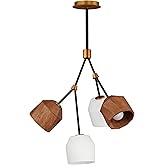 Maxim Lighting 28274DBZAB I Akimbo Collection 21 Inch Four Light LED Pendant I Dark Bronze and Antique Brass Finish I Modern 