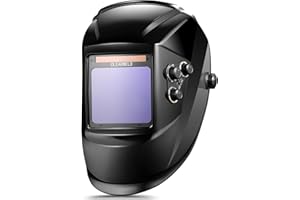 CLEARWELD Welding Helmet Auto Darkening - 180° True Color View 4"X4" Screen with Solar Power, 4 Arc Sensors 2.8/5-9/9-13 Shade for TIG MIG Grinding, Professional Welding Hood, Lightweight & Durable