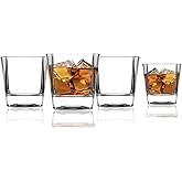 Godinger Double Old Fashioned Glasses, Whiskey Glasses, Cocktail Glasses, Stemless Glasses - Premium Barware for Classic Cocktails, Beer, Bourbon and Wine