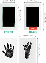 MOXTOYU Baby Footprint Kit Handprint Kit Inkless Pads 4 Frames 6 Cards view 3