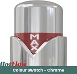 Hot Flow Chrome Marella 3 Modern Thermostatic Radiator Valve Straight TRV view 6