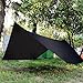 PAMASE 11.5' Waterproof Hexagon Hammock Rain Black Large Fly Sun Shelter for Tent - 1.7 lbs Ripstop Nylon Tarp Shelter for Camping Backpacking Hiking