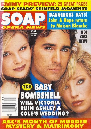 Heather Tom, J. Eddie Peck, Shari Shattuck, Young and the Restless, Kimberlin Brown, 29 Pages of Great Emmy Moments - May 19, 1998 Soap Opera News Magazine