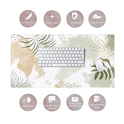 Keyboard mat Kawaii Mousepad Matcha Green Plant