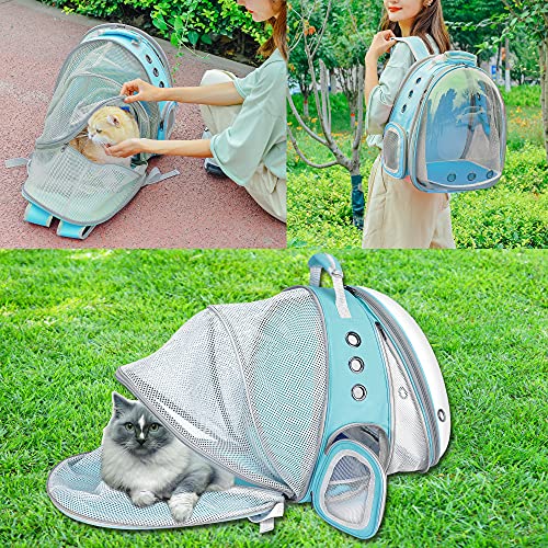 Lamroro Cat Backpack, Expandable Front & Back Pet Backpack Carrier