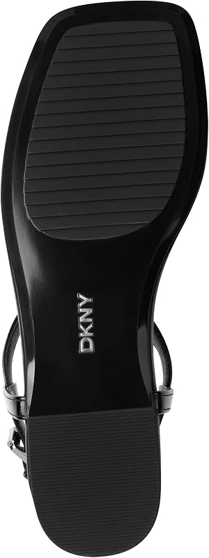 Datto-Flat - Sandalia para mujer, Black, 37.5 EU