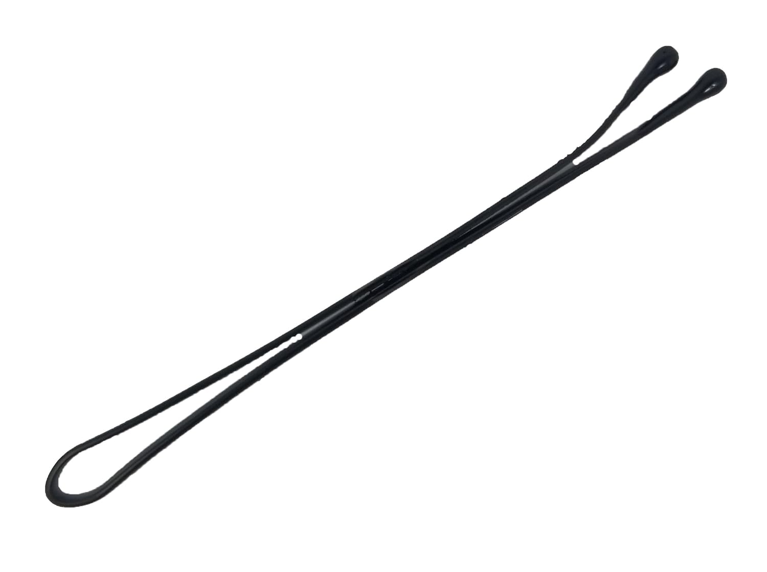 Kleravitex 2.75" Jumbo Bobby Hair Pins Black Tipped Flat Style. Perfect For Rollers - 100 pieces Tub Made in USA : Beauty