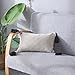 OJIA Boho Lumbar Decorative Throw Pillow Cover, Woven Tassels Cushion Case Minimalist Neutral Collection Accent Cushion Cover for Farmhouse Bed Sofa Living Room Bedroom (12 x 20 inch, Cream White)