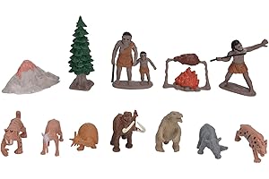 Historical Figurine Toys Prehistoric Life Figures Animal Ornaments Playset for Kids