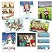 Box Set of Golf Christmas Card Variety Pack 24 Cards & Envelopes - Funny Holiday Golf Cards