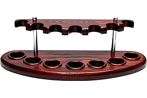 KAFpipeWorkshop Tobacco Pipe Stand for 7 Smoking Pipes Handmade from Natural Durable Ash-tree Wood