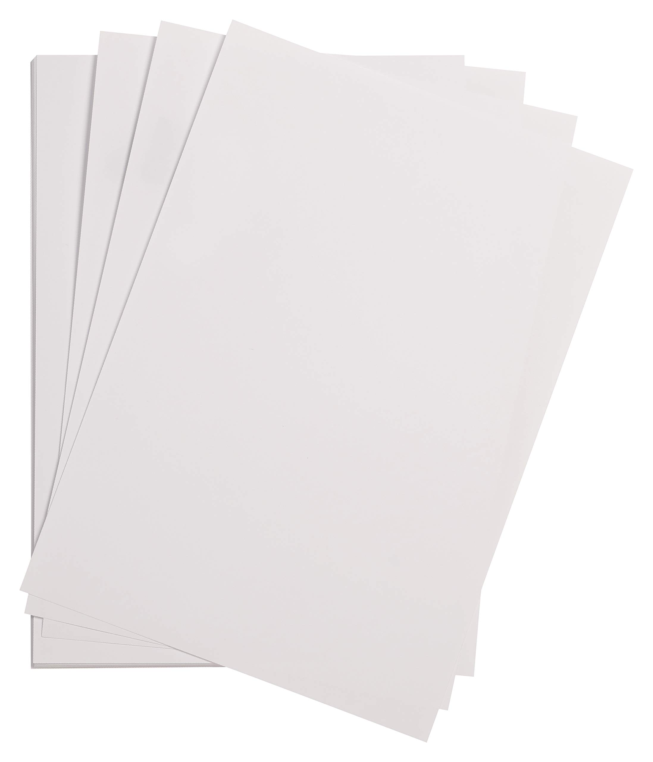 Clairefontaine - Ref 975363C - Maya Smooth Coloured Drawing Card (Pack of 25 Sheets) - 185gsm - A3 (42 x 29.7cm) - White Colour - Deep Dyed, Acid Free, pH Neutral