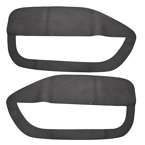 Set Of 2 Door Panel Inserts For Mustang 2005-2009 - Black Microfiber Leather Cover Cards