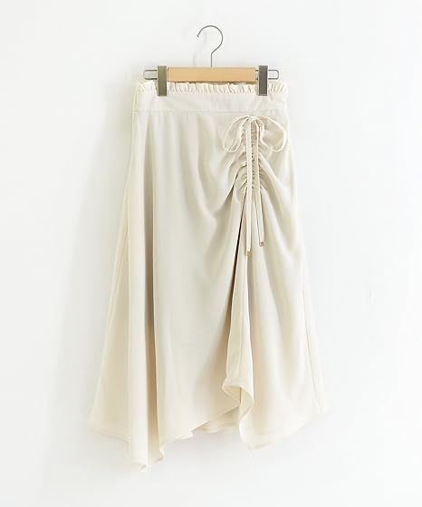 Amazon マジェスティックレゴン Majestic Legon ハンカチーフヘムリボンスカート M アイボリー スカート 通販