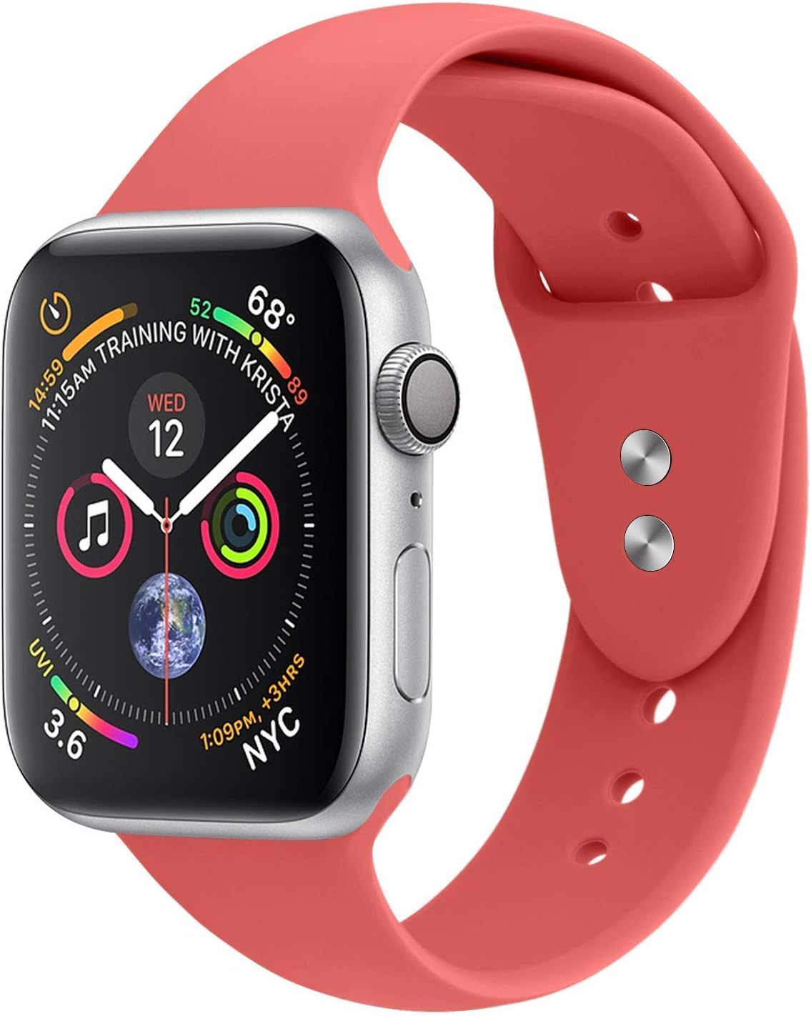 apple watch series 3 red button