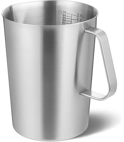Amazon.com: Stainless Steel 5 Liter Pitcher with Handle, 169oz