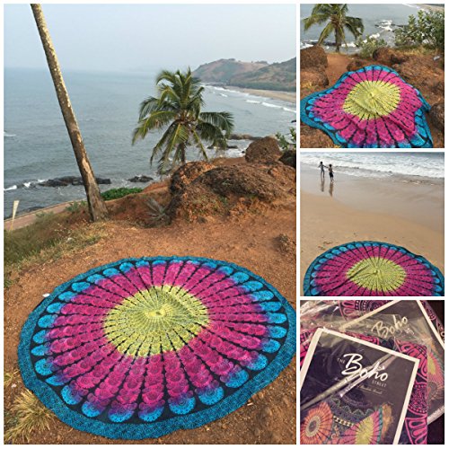 The Boho Street Branded Cotton Mandala Roundies, Beach Throw, Indian Mandala Tapestry, Yoga Mat, Picnic Mat , Table throw
