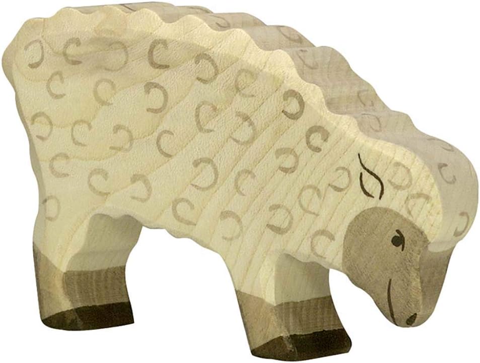 Sheep, feeding, Beige