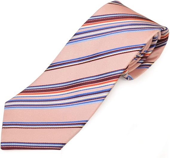 Amazon Paul Smith ポールスミス ネクタイ メンズ ストライプ柄シルクネクタイ サイズ剣幅8cm Epss005 Alu115 ピンク ネクタイ 通販