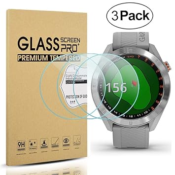 Diruite 3-Pack for Garmin Approach S40 Screen Protector Tempered Glass [2.5D 9H Hardness] [Anti-Scratch] [Bubble-Free] - Permanent Warranty ...