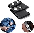 Seatbelt Adjuster,Comfort Auto Shoulder Neck Strap Positioner Locking Clip Protector,Universal Vehicle Car Seat Belt Safety Covers (2 Pack, Black)
