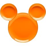 Zak Mickey Mouse Ear Kids Plates 8.3 Inches Length x 0.3 Inches Width x 8.1 Inches Height Melamine Dinnerware Orange