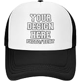 Bulk Custom Trucker Hats Add Your Text Picture Name Logo Custom Trucker Cap Custom hat Custom Hats for Men &amp; Women