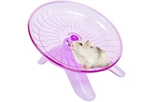 YASYU Hamster Flying Saucer Silent Running Exercise Wheel Hamster Wheel Saucer for Hamsters, Gerbils, Mice,Hedgehog and Other Small Pets