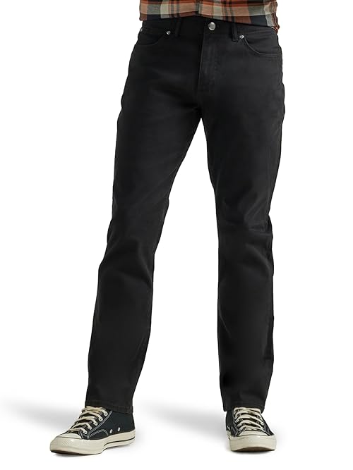 Lee Men's Extreme Motion Athletic Taper Jean Black 34W x 32L