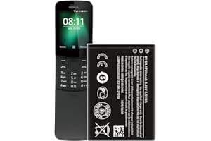 Soseieiu BV-6A Battery,(𝟮𝟬𝟮𝟱 𝗡𝗲𝘄 𝗨𝗽𝗴𝗿𝗮𝗱𝗲𝗱) Replacement Battery for Nokia 8110 4G TA-1048 TA-1059 TA-1067 TA-1295 2720V 1700mAh 3.85V/6.55Wh