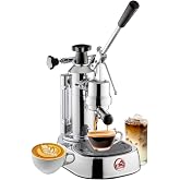 La Pavoni EPC-8 Europiccola Lever Style Espresso Machine &ndash; Chrome &amp; Silver &ndash; Manual Espresso Maker - 0.8 L Water Capacity, Authentic Italian Craftsmanship for Home Use
