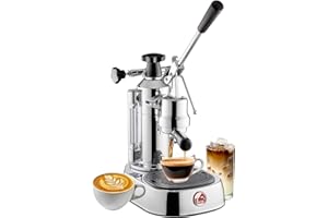 La Pavoni EPC-8 Europiccola Lever Style Espresso Machine – Chrome & Silver – Manual Espresso Maker - 0.8 L Water Capacity, Authentic Italian Craftsmanship for Home Use