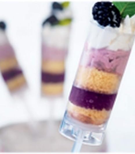 Amazon Com Mini Push Up Cake Pop Shooter Push Pops Plastic Containers 100 Count Ice Pop Molds Kitchen Dining