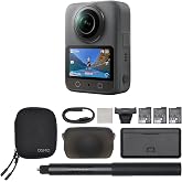 DJI Osmo 360 Adventure Combo, 360 Action Camera | 1-Inch 360&deg; Imaging, Extended Battery Life With 3 Batteries, Native 8K 360&deg; Video, 4K/120fps &amp; 170&deg; Boost Video