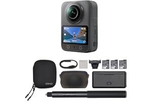 DJI Osmo 360 Adventure Combo, 360 Camera with 1-Inch 360° Imaging, Extended Battery Life with 3 Batteries, Native 8K 360° Vid