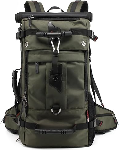 green travel backpack