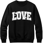 Valentine's Day Heart Sweatshirt for Women, Heart Sweater for Valentine, Love Graphic, Cotton Blend Fleece, Classic Fit