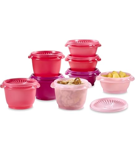 Amazon.com: Tupperware mm plastic oval shape containers with