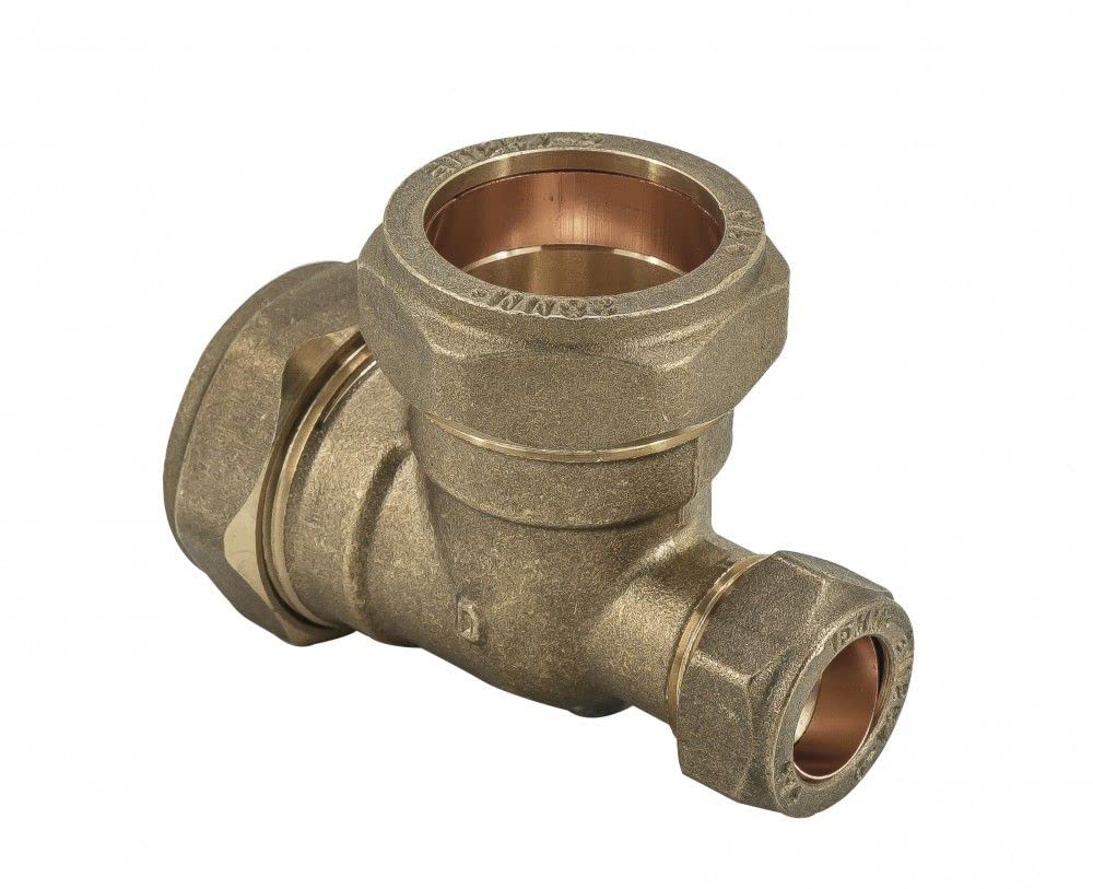 22mm x 15mm x 22mm Compression Reducing Tee