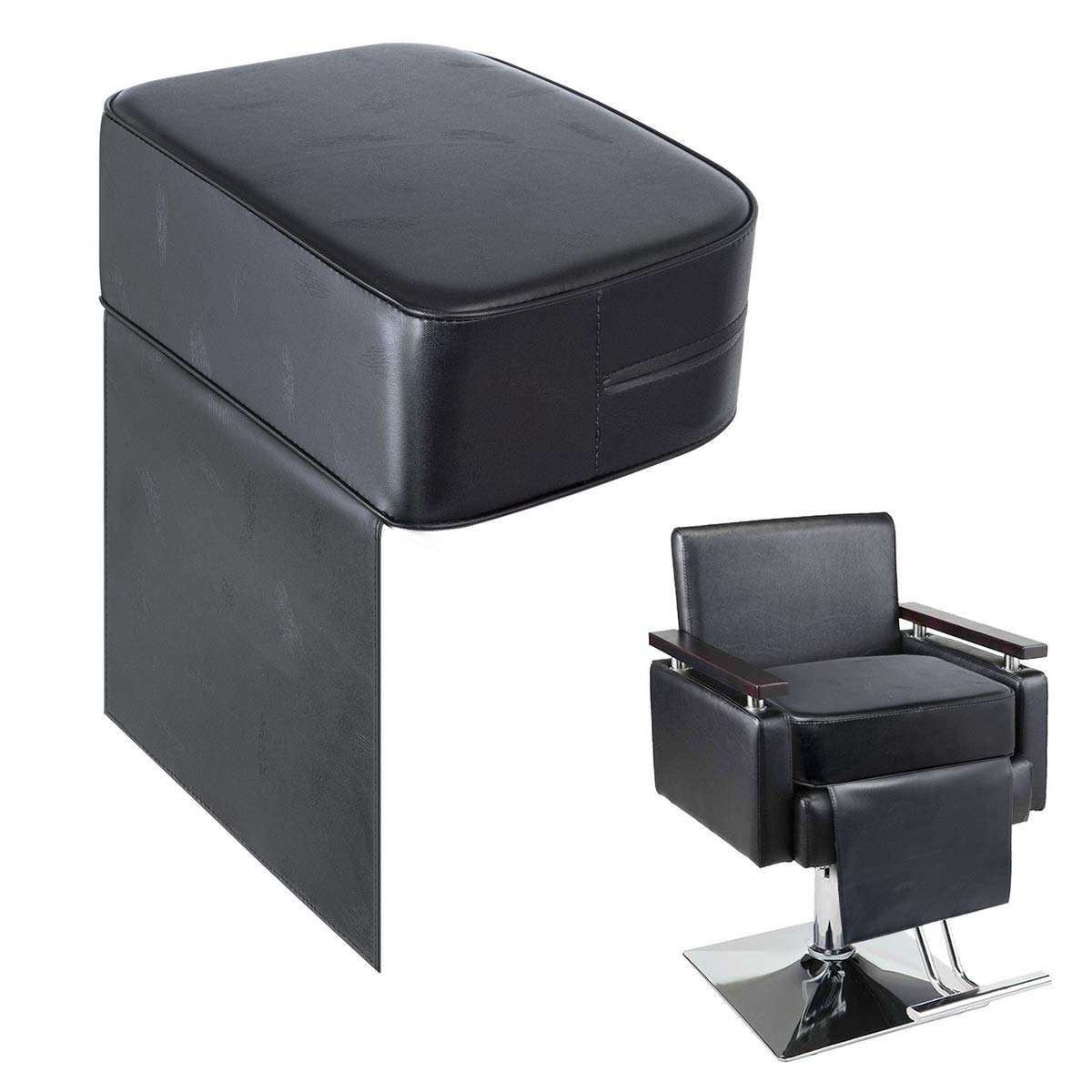 Salon Booster Seat Cushion for Child Hair Cutting, Cushion for Styling Chair, Barber Beauty Salon Spa Equipment Black: Beauty