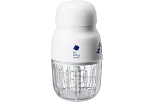 Bc Babycare Baby Food Maker-Glass Baby Puree blender for Fruit, Vegatable & Meat,Mini Food Processor for Potatoes, Grapes & Strawberries,White,10oz