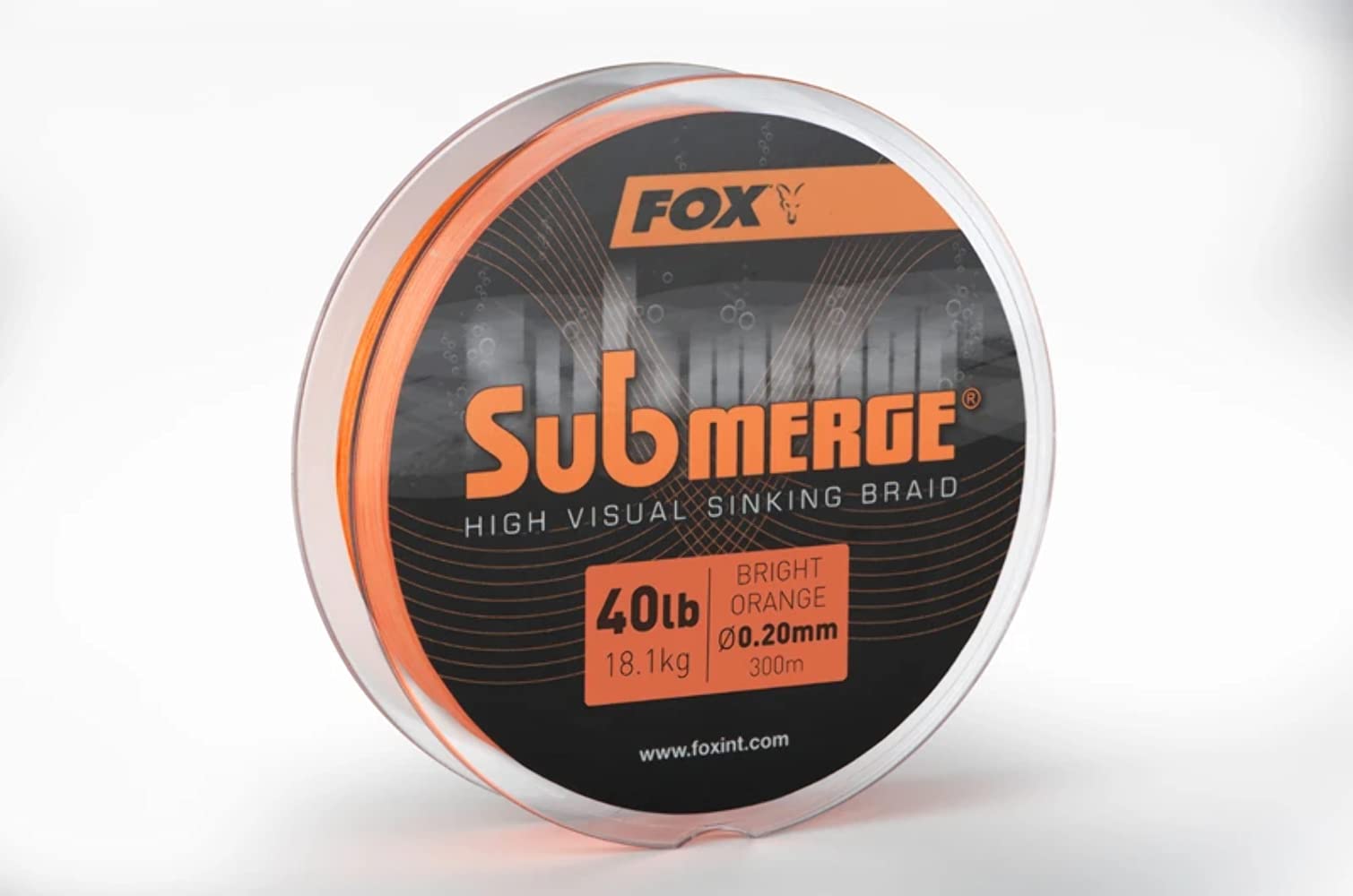 FOX Submerge High Visual Sinking Braid, Orange, 300m 0.20mm