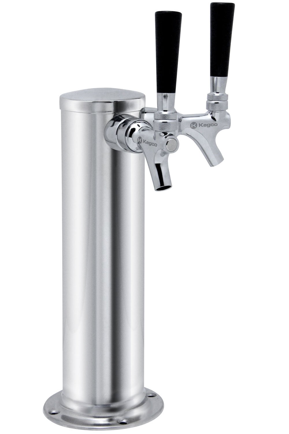 Kegco KC D4743DTSS Double Tap Stainless Steel Draft Beer Kegerator Tower, 3" eBay