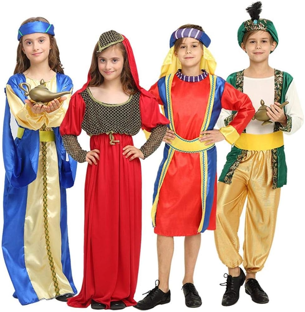 Amazon Co Jp Westsi アラジン風 実写版 衣装 アラジン王子様 子ども用 ハロウィン 仮装 ディズニー コスプレ 子供 アラジンと魔法のランプ 男の子 女の子 ダンス 衣装 イベント キャラクター仮装 コスチューム ステージ 舞台服 クリスマス 学園祭 服 ファッション小物