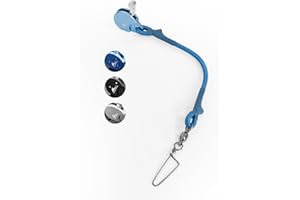 BLUEWING Blue Water Outrigger Halyard Line Lock Pulley Single/Double/Triple/Quad Aluminium Alloy with Stainless Steel Snap Swivel for Offshore Fishing