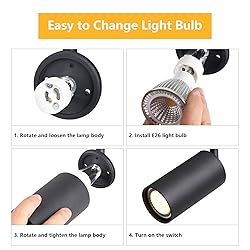 KCO Lighting LED Track Lighting Heads Matte Black