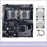 Oikabio X99 Motherboard Dual CPU LGA2011-3 RECC DDR4 w/ 2x E5 2620 V3 CPUs view 4